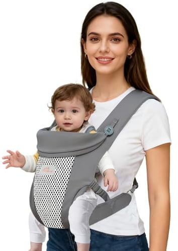 Mumgaroo 4 in 1 Baby Carrier Sling, Silk Cotton Toddler Carrier for 3-15 kg