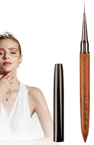 dettaglio arte del pennello, pennello smalto per unghie | Pennello per eyeliner per unghie - Pennello per decorazione con dettaglio sandalo per dettagli , disegno fine, linee larg