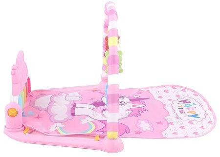 CFTGIW Playmat Piano Bühne Abnehmbare Musikalische Ausbildung Inf Playmat Klavier für Fitn Pink Playmat Piano Playmat Piano Toy Musical Playmat Piano Bühne Playmat Pianodetable Playmat (PINK)