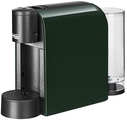 Caffitaly S36 Volta Cafetera de Cápsulas, compacta, rápida y silenciosa, encendido rápido, apagado automático, 3 Botones programables paras la dosificación. (Verde)