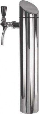 ich-zapfe Schanksäule/Zapfsäule Modell Tower, matt gebürstet, 1-leitig