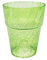 Polnix Blumentopf rund Orchideentopf Orchidee D 130 mm H 165 mm Glas Übertopf Kristall Glasscherben grün
