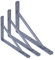 PRIOstahl® REGALTRÄGER METALL | SCHWERLASTTRÄGER | REGALHALTER | 205 x 250 mm | Regalbodenträger Schwerlastkonsole Wandkonsole Regalwinkel Schwerlastwinkel (10 Stück, silber)