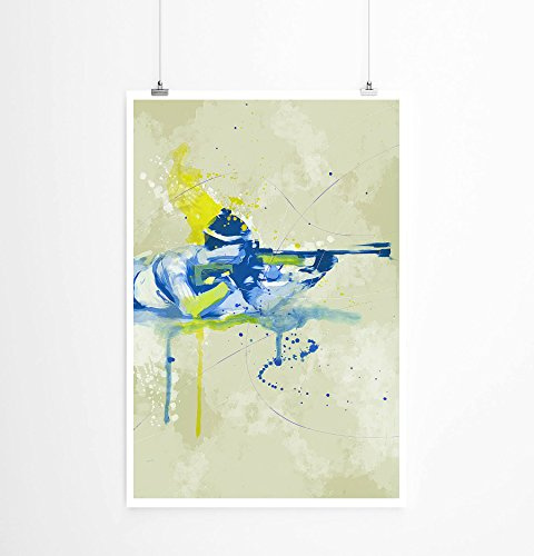Biathlon IV 90x60cm auf Masterclass Metallic Pearl High Gloss Photo Paper