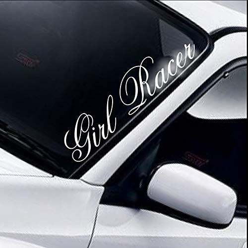 CELYCASY Windschutzscheiben-Aufkleber, Girly Lady Driven Daily JDM Dub Car Drift Vinyl Decal