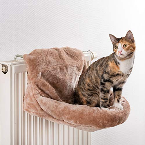 CanadianCat Company | Kuschelbett für Heizkörper | beige | 48 x 30 x 36 cm | mit verstellbaren Bügeln