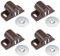 sourcing map Magnetic Latches Catch, Cabinet Door Magnet Latch for Cupboard Closet Brown 4pcs