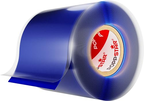 POPPSTAR selbstverschweißendes Silikonband, 3m x 50mm, Isolierband und Dichtungsband (Wasser, Luft), blau, 1 Rolle