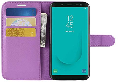 HualuBro OnePlus 7T Hülle, Leder Brieftasche Etui LederHülle Tasche Schutzhülle HandyHülle [Standfunktion] Handytasche Leather Wallet Flip Case Cover für OnePlus 7T (Violett)