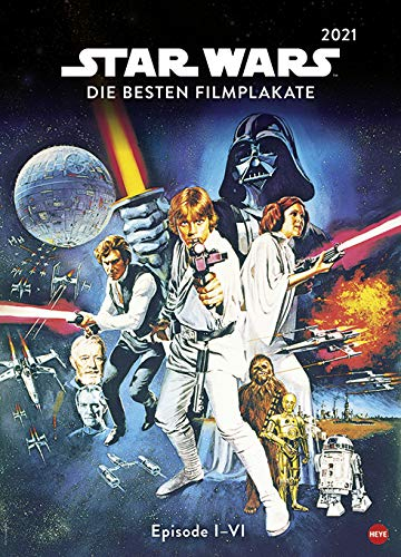 Star Wars - Die besten Filmplakate - Posterkalender - Kalender 2021 - Heye-Verlag - Wandkalender mit Kino-Postern - 49 cm x 68 cm