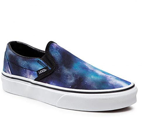 Zapatillas VANS Galaxy para hombre y mujer, zapatillas sin cordones en tejido azul claro