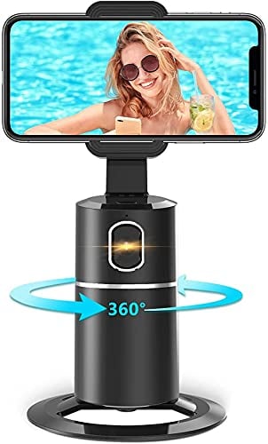uleway Handyhalterung für Smartphone,360 ° Drehbar Gesichts Tracker【Keine APP Erforderlich】 Selfie Stick,Geeignet Handyhalter für iPhone Android Live Broadcast/Video/Vlog Handy Ständer…
