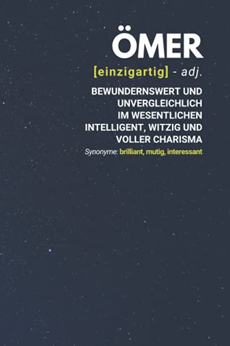 Ömer (einzigartig) bewundernswert: inkl. Kalender 2021/2022 | Das perfekte Geschenk | personalisiert mit dem Namen Ömer | Geschenkidee | Geschenke | Name