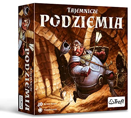 Trefl - Geheimnisvolle Unterwelt - Familienstrategiespiel, Baue Flure und sammle Schätze, Einzelvariante Spiel, Gesellschaftsspiel Für Erwachsene und Kinder ab 6 Jahren