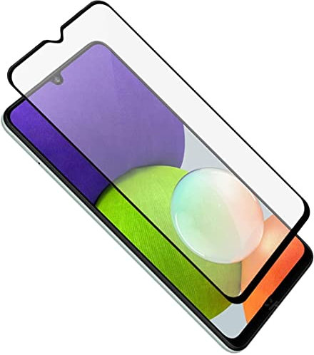 WEOFUN [Lot de 3] Protecteur d'écran en verre trempé pour Samsung Galaxy A22 5G (SM-A226) - Noir