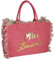 Miss Beach - bolsa de baño con zíper, bolsa de playa, 29 litros de volumen, bolsa de picnic, bolsa de lona para mujer, Color: Fucsia