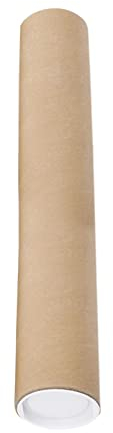 Amagogo Poster Tube Storage with Caps Large Mailing Tube Cardboard Long Cardboard Packing Tubes for Art Document Blueprints Poster Shipping, 70cm
