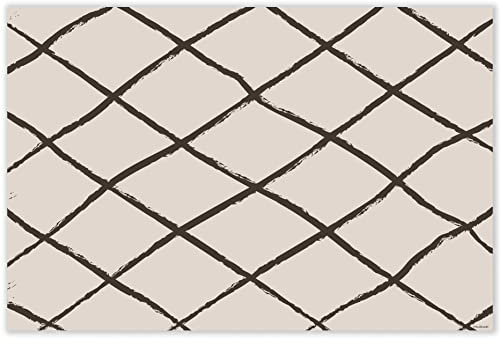 mubusi Alfombra Vinílica Cocina Salón - Varios Tamaños - (Bereber Beige 140x210 cm)