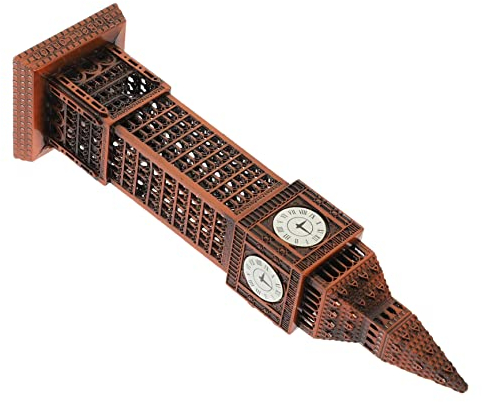 Housoutil Britische Big Ben Geschenke London-souvenirgeschenk Big Ben Gebäudemodell Big Ben-Desktop-Ornament Big Ben-Figur Souvenirgebäude Big Ben-Modell Big-Ben-Figur Vorbau Legierung Uhr