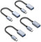 BENFEI Adaptador USB C a USB 3.0, Paquete de 4 adaptadores USB C a A Macho a Hembra Compatible con iPhone 15 Pro MAX, MacBook 2023/22/21/20/19, Samsung Galaxy Note 8, Galaxy S8 S8+ S9, Google Píxel