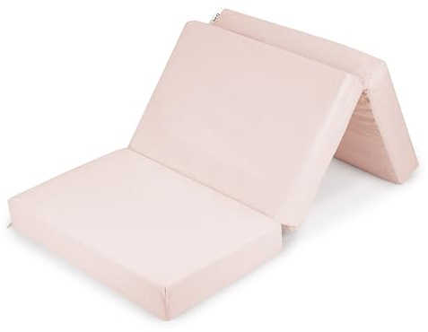 Flumi Reisebettmatratze Reisematratze Kindermatratze faltbar 120x60 cm Babybettmatratze Klappbar Microfaser Bezug abnehmbar und waschbar Mittelweich Matratze für Baby Klappmatratze Kinder