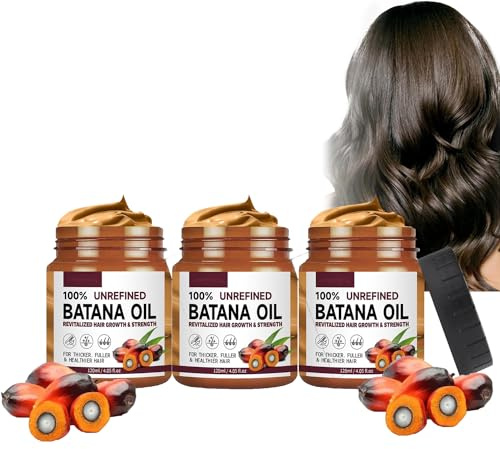 Batana Oil Hair Treatment, Batana Oil For Hair Growth, Batana Oil Organic, Conditioner Leave in Botanical Extracts & Vitamins, Batana Oil Conditioner Leave In Botanical Extracts & Vitamins 120ml (3PC)