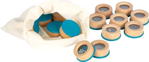 small foot Memo acústico Sensory, Juego sensorial, con 16 cajitas de Madera rellenas, a Partir de 3 años, 12468