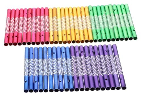 Sosoport 100St Material für Windspiele selber Machen Klempnerwerkzeuge selbstgemachte Ornament-Kits Aluminium für Windspiele Aluminium Röhren für DIY Windspiele Pfeife für Windspiele