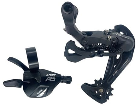 GERRIT Fahrrad Schaltwerk A5 1X9 9-fach Schaltwerke Trigger Groupset 9s 9v Schalthebel 9-fach Schaltwerkschalter kompatibel Schaltwerk (Color : 9S Ult-Long Groupset)