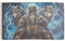 Pandiui23 Dekorative Hausflagge für den Hof, nordischer Wikinger-Runen-Aufdruck „Zwei Wölfe, Willkommen“, Hofflagge zum Aufhängen, Rasendekoration, 90 x 150 cm