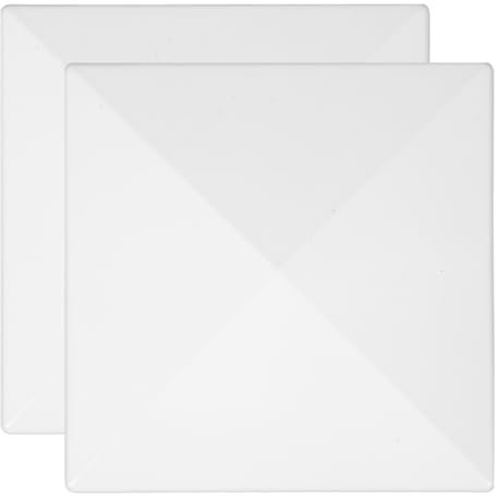 jojofuny 2 Stücke Abs Zaun Post Kappen Pyramide Post Kappen Abdeckung Für Outdoor Deck Zaun