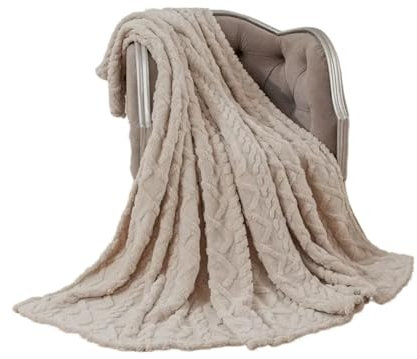 LHSJYG Coperta Pile Coperta in Lana di Agnello Taffu addensata monostrato Tinta Unita Coperta Semplice in Flanella Calda for copridivano(Khaki,100 120cm)
