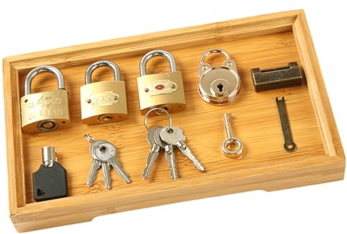 ibasenice 1 Juego Juguete para Juguete Cerebral Niños Educativos Juguete del Rompecabezas Cerradura a Juego con Llave Clasificación De Juguetes Candado y Llave Juguete Cobre