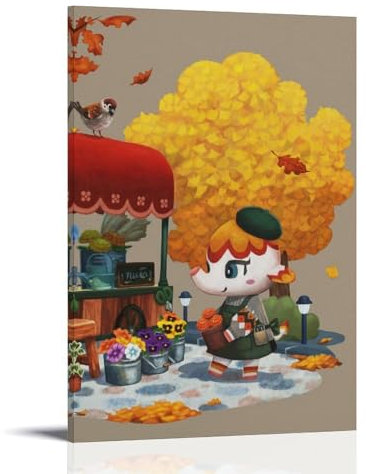 Animal Crossing Friends Club Game Poster Poster Dekorative Malerei Leinwand Wandkunst Wohnzimmer Poster Schlafzimmer Malerei 08x12inch(20x30cm)