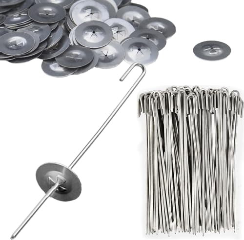 C&Xanadu 50 Pcs Solar Panel Roof Mesh Clips,Wire Mesh Clips,304 Stainless Steel Solar Panels Bird Guard for Bird Proofing Mesh to Stop Pigeon Bird & Leaves Access.