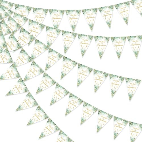 Kreatwow 3 Stück Jugendweihe Wimpelkette Jugendweihe Deko Grün Endlich Erwachsen Party Deko Alles Gute Zur Jugendweihe Dekoration für Junge MäDchen Erwachsene Herzlichen Glückwunsch Party