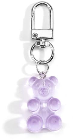 Schlüsselanhänger Bär Süße Bärenanhänger Tasche Anhänger Geschenk für Mädchen (Lila)