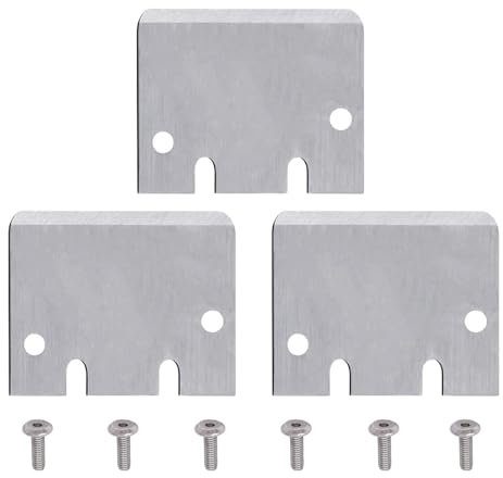 Nssnlur SK5 Lot de 3 grattoirs pour imprimante 3D Bambulab, spatules SK5 en acier avec vis, poignée en plastique exclue pour plaque d'impression en bambou, kit d'outils de retrait de pression 3D