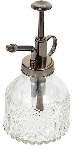HEMOTON Regadera De Vidrio Repujado para Plantas Estilo Vintage Botella De Agua De Vidrio Regadera De