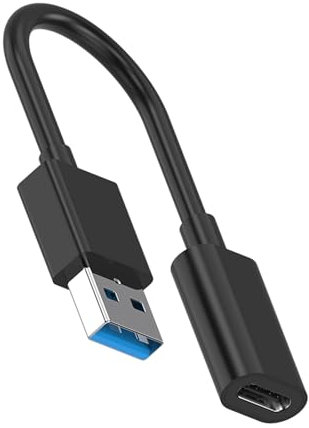 Câble adaptateur USB 3.0 mâle vers USB C femelle 5 Gbit/s pour une charge rapide et un transfert de données pour casques numériques, cordon de conversion