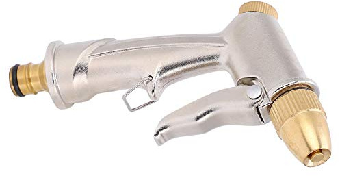 Bonbela Hochdruck Wasserpistole Messing All Metal Long Lebensdauer 2x Wasserausgang Einstellbarer Spritzer Keine Leckage für das Waschen von Wäschern Blumenreinigung
