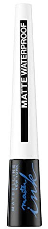 Maybelline Black Eye Liner, Lasting Drama Waterproof Eye Liner, Waterproof, Easy to Draw, Smudgeproof, Longwear Formula, Smart Tip Brush, No Mess Application, Maybelline New York, Colour: Black 12g