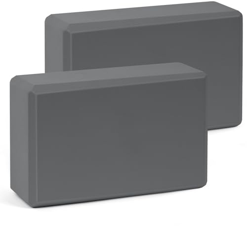 flintronic Yoga Block, Erwachsene Yogablock im 2er Set, Hochdichter Eva-Schaum, umweltfreundlich und leicht, Hartschaum, rutschfest, Ideal für Pilates, Pilates, Meditation