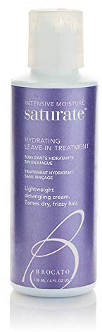 Brocato Saturate Hydrating Leave-In Treatment, 4 Oz | Deep Conditioning Leave in Treatment for Dry, Curly, Frizzy & Color Treated Hair | Intense Moisturizing Cream with Aloe Leaf & Keratin
