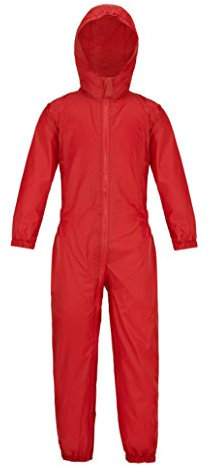 Wetplay Puddle Splash Suit Waterproof All In One Kids Rainsuit Childrens Childs Boys Girls (2-3 Years, Red)
