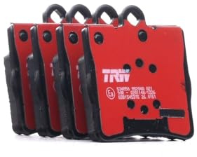TRW GDB1545DTE Brake Pad Set of 4 Compatible for Mercedes-Benz C-Class (W203) 2000-2007 Rear Axle and Other Vehicles