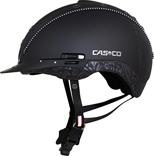 CASCO MISTRALL 2 Reithelm schwarz/floral S/M 55-57cm