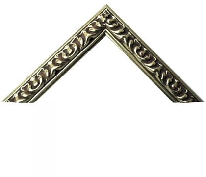 Neumann Bilderrahmen Bilderleiste 586, mit Verzierungen, Silber