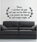 Adesivo murale - Wall Sticker - vivere e sorridere dei guai - by tshirteria