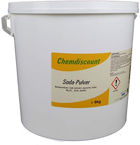 6kg Soda Pulver (Waschsoda Natriumcarbonat Na2CO3 Soda leicht), techn. Qualität